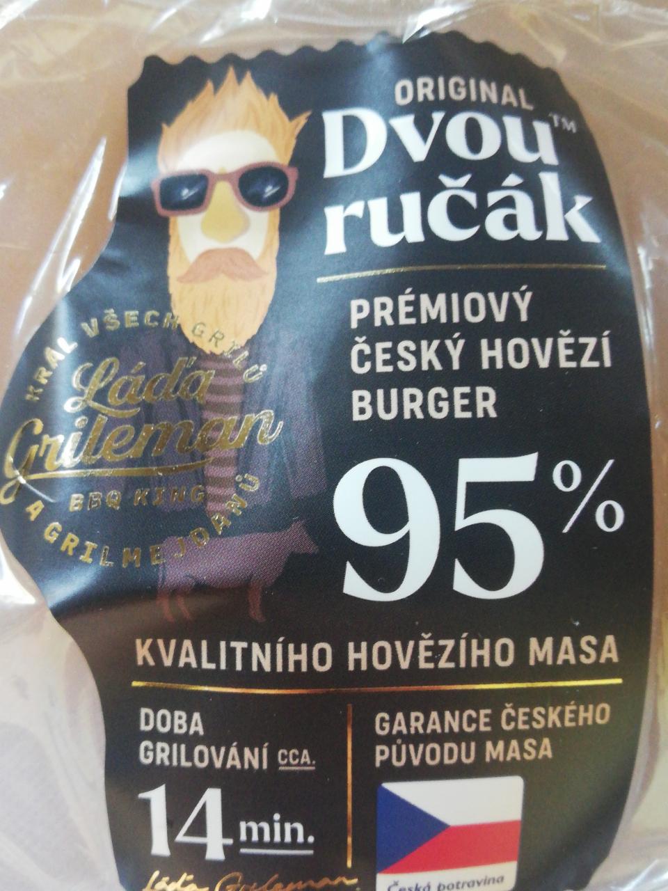 Fotografie - Original Dvouručák Hovězí Burger Láďa Grileman