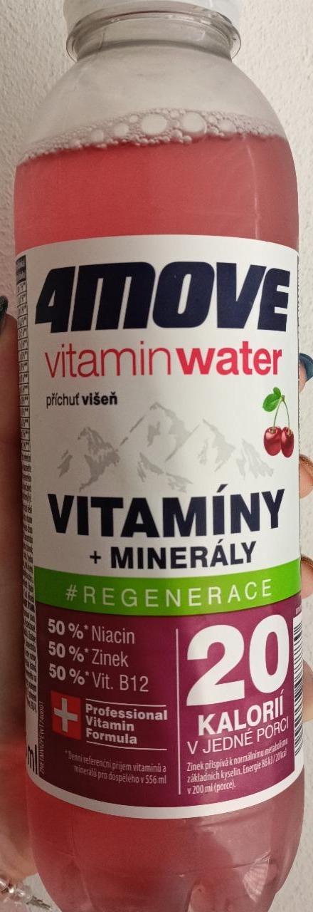 Fotografie - Vitamin Water Cherry příchuť višeň 4Move