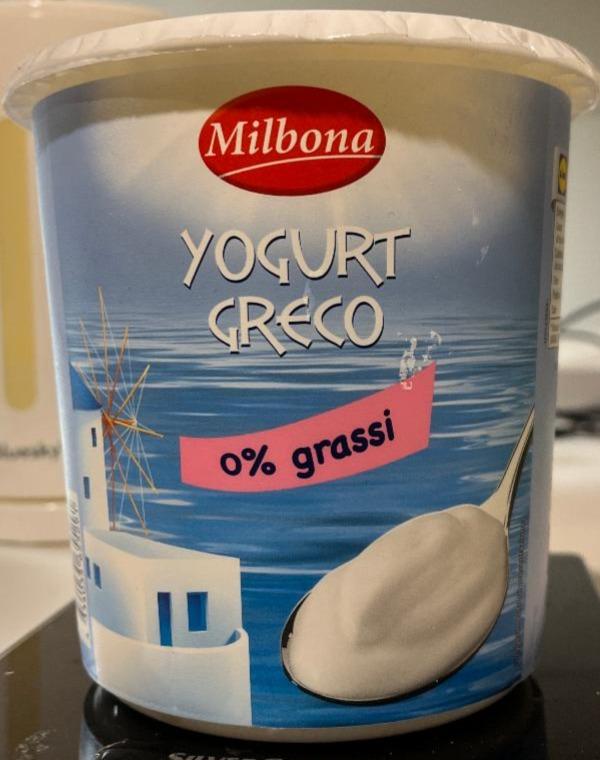 Fotografie - Yogurt Greco 0% grassi Milbona