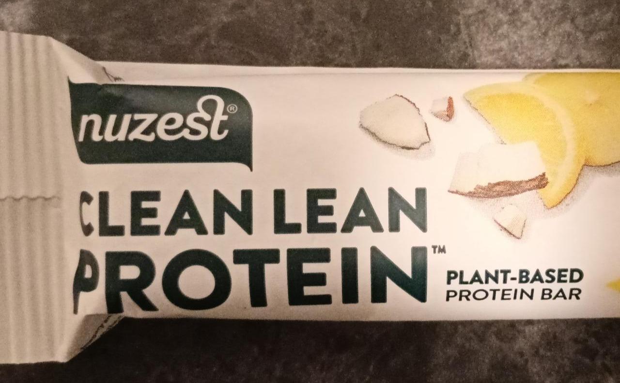 Fotografie - Clean Lean Plant-based Protein bar Coconut & Lemon Nuzest