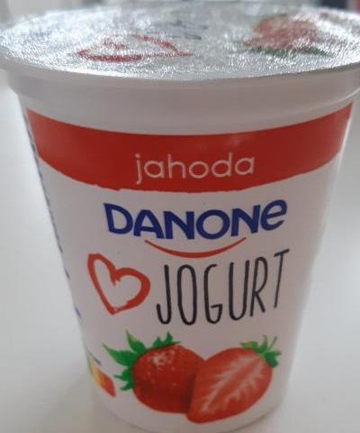 Fotografie - jogurt jahoda Danone