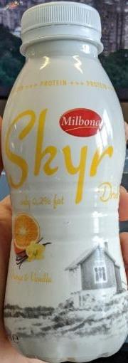 Fotografie - Skyr 0,2% fat Orange & Vanilla Milbona