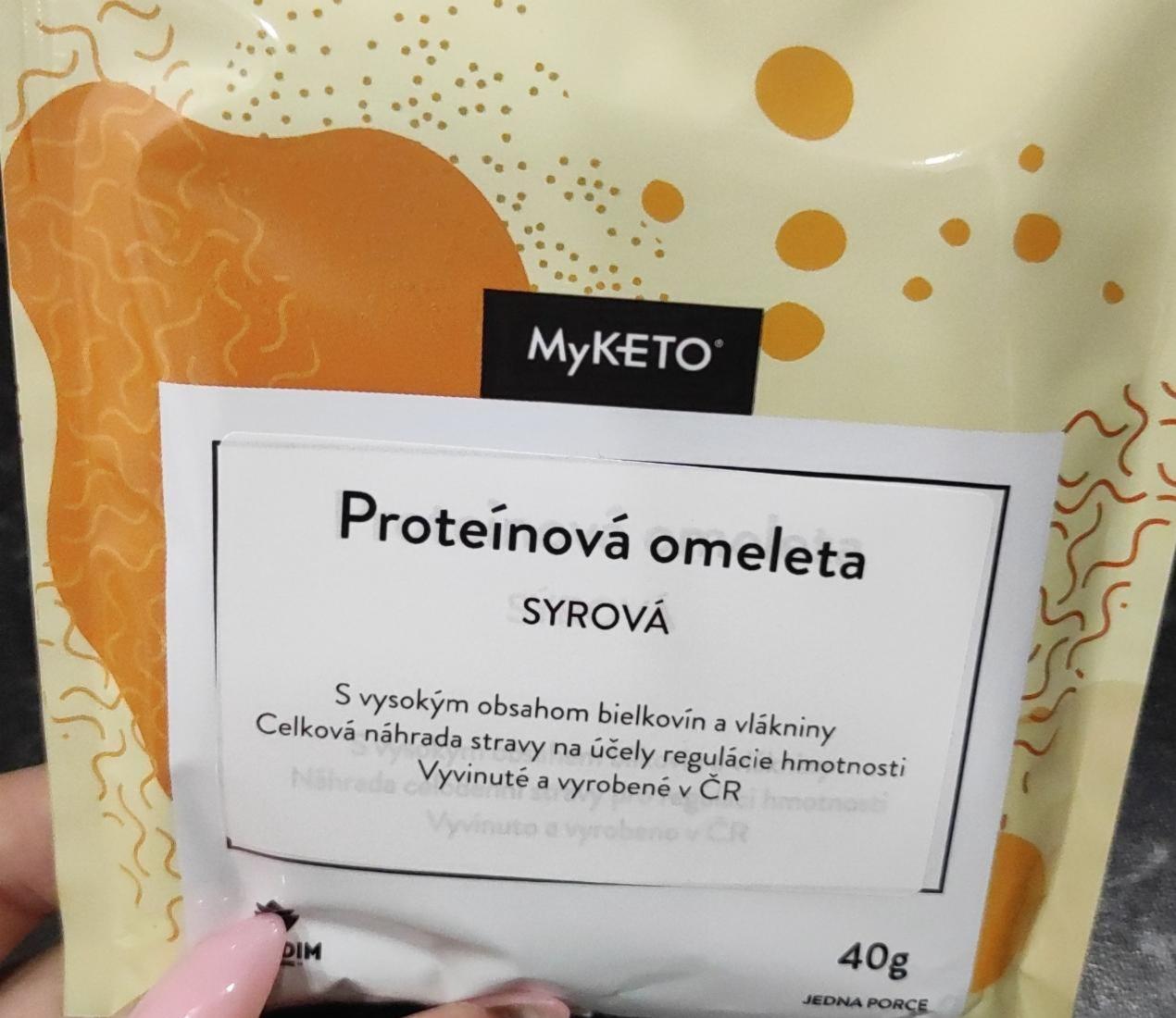 Fotografie - myketo proteinová omeleta sýrová