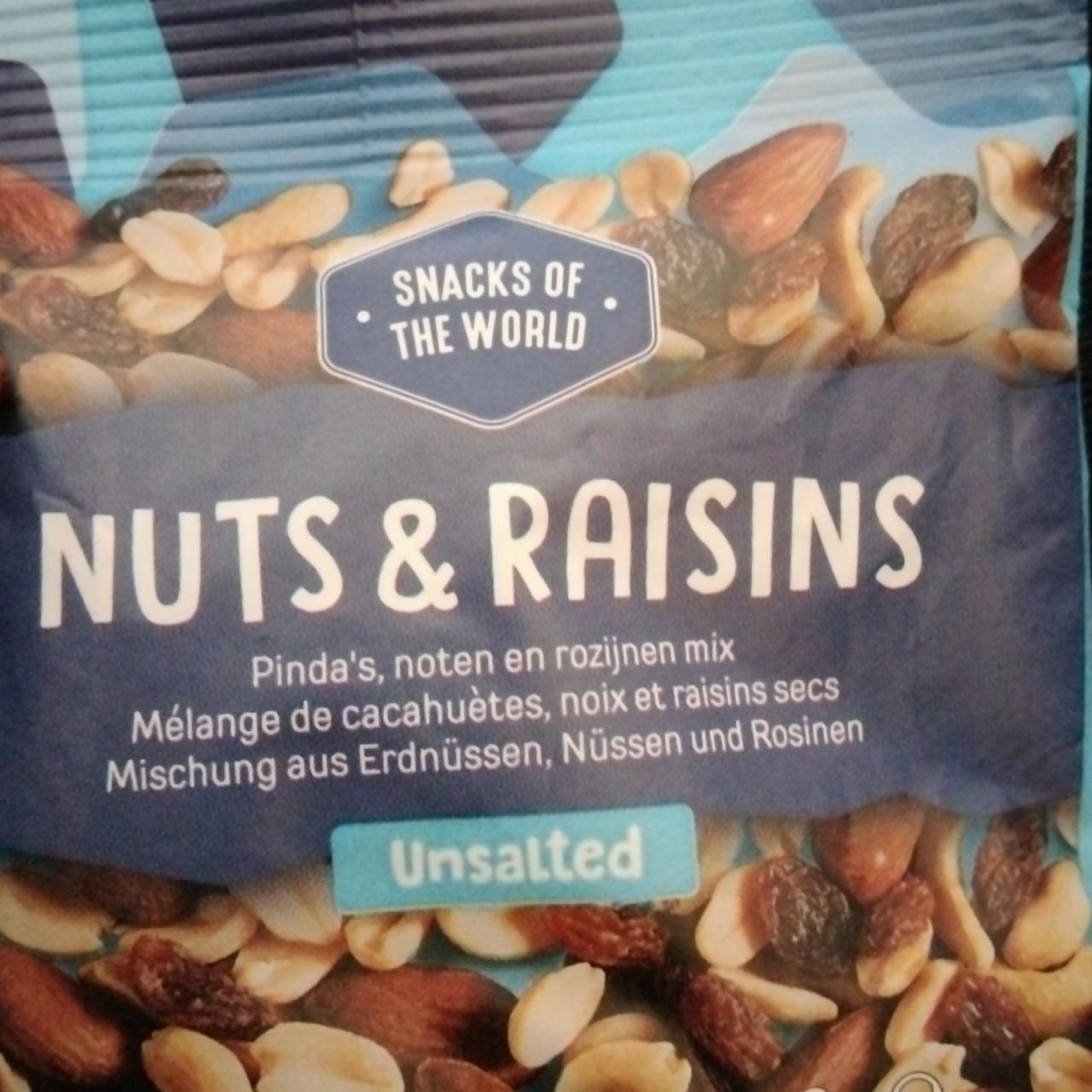 Fotografie - Nuts & Raisins Unsalted Snacks of the world