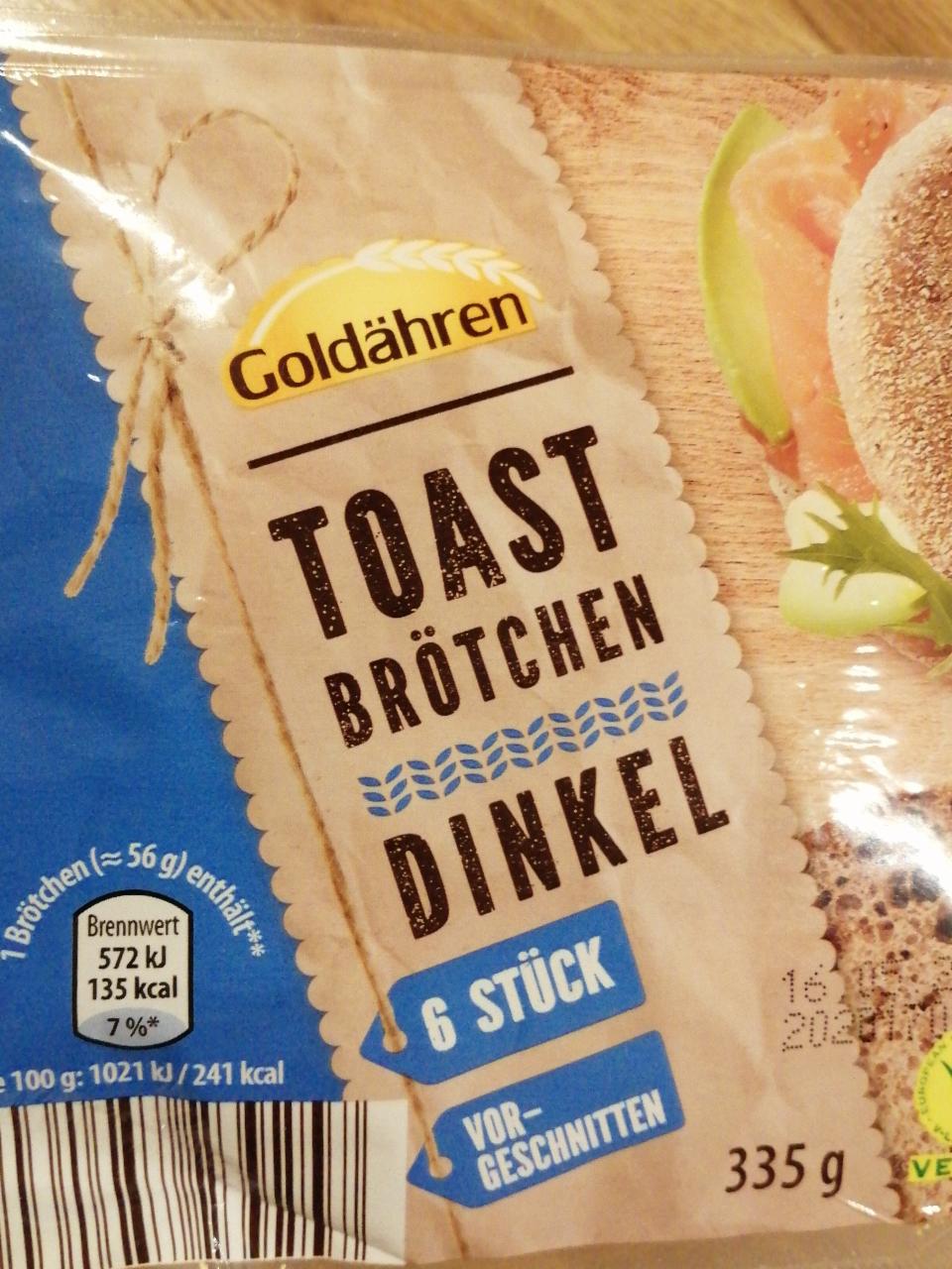 Fotografie - Toast Brötchen Dinkel Goldähren