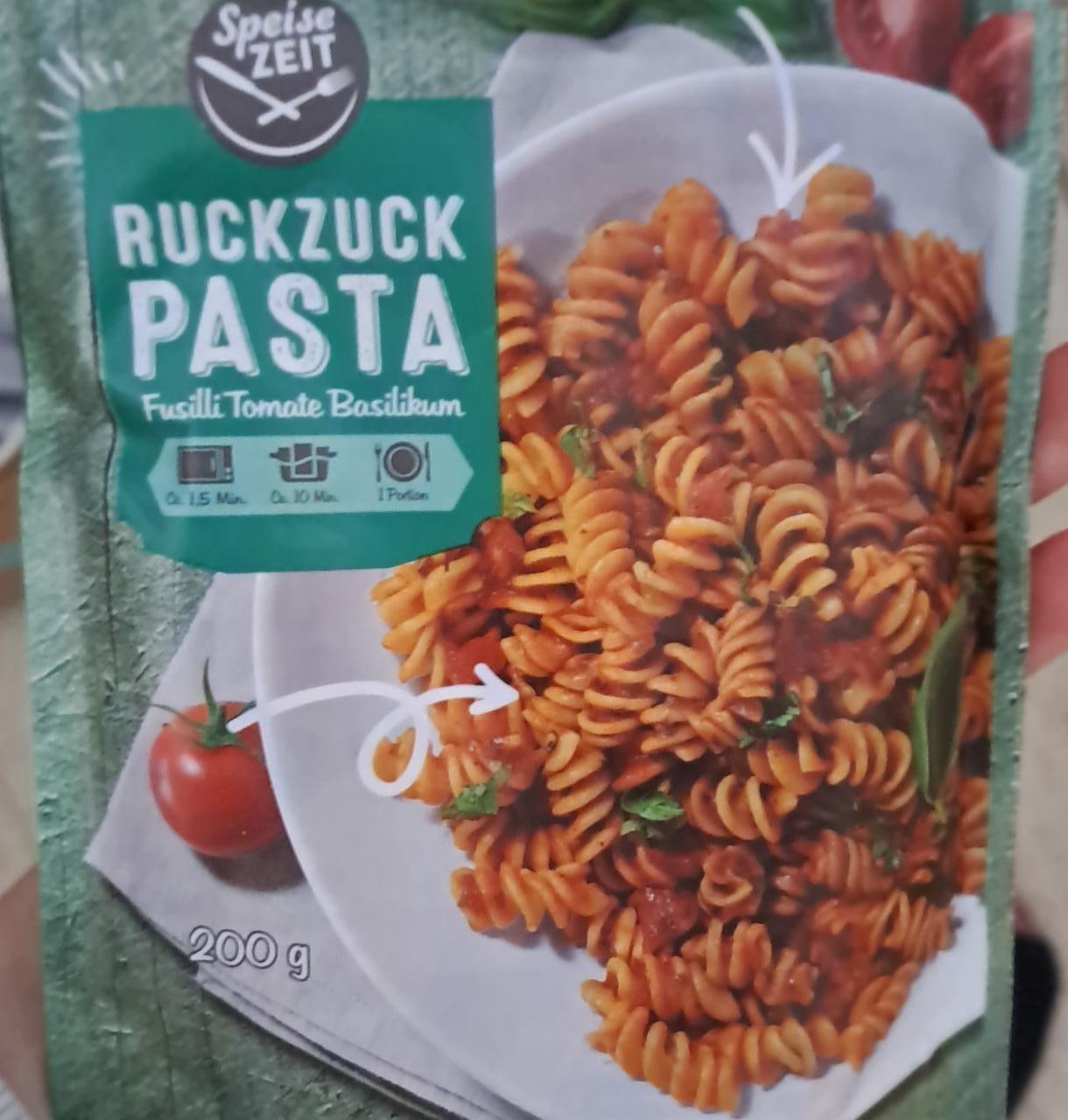 Fotografie - Ruckzuck pasta Tomate Basilikum Speise ZEIT Aldi