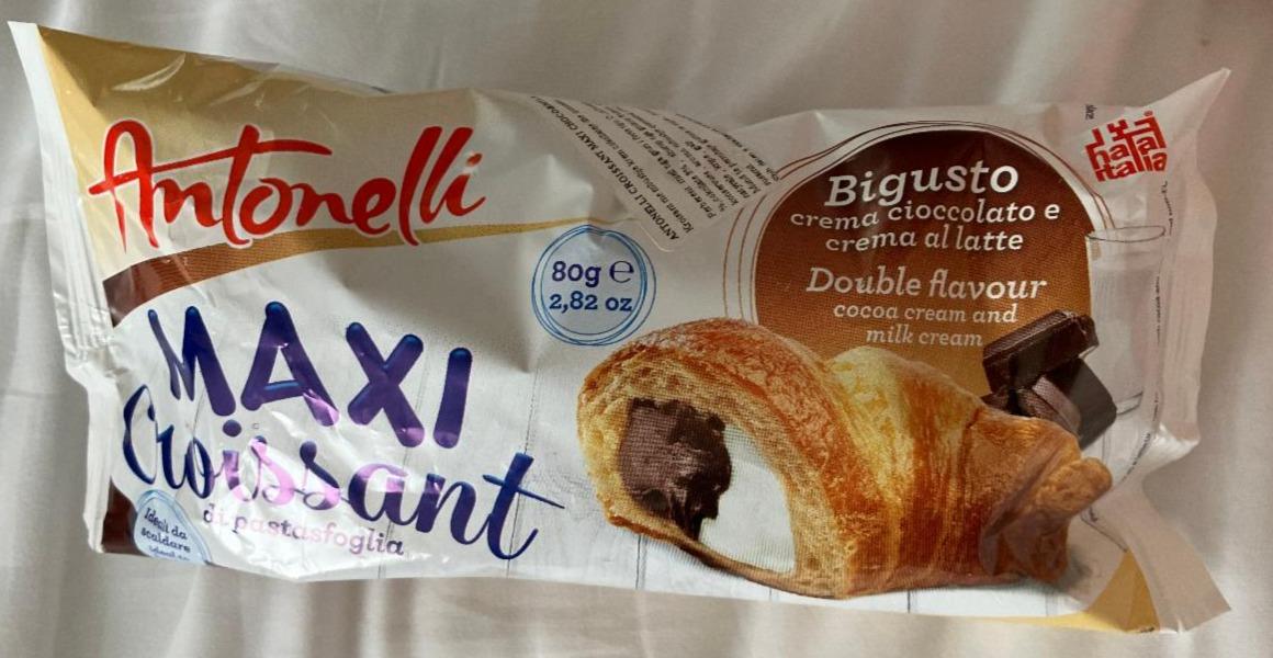 Fotografie - Maxi Croissant Double flavour cocoa cream and milk cream Antonelli