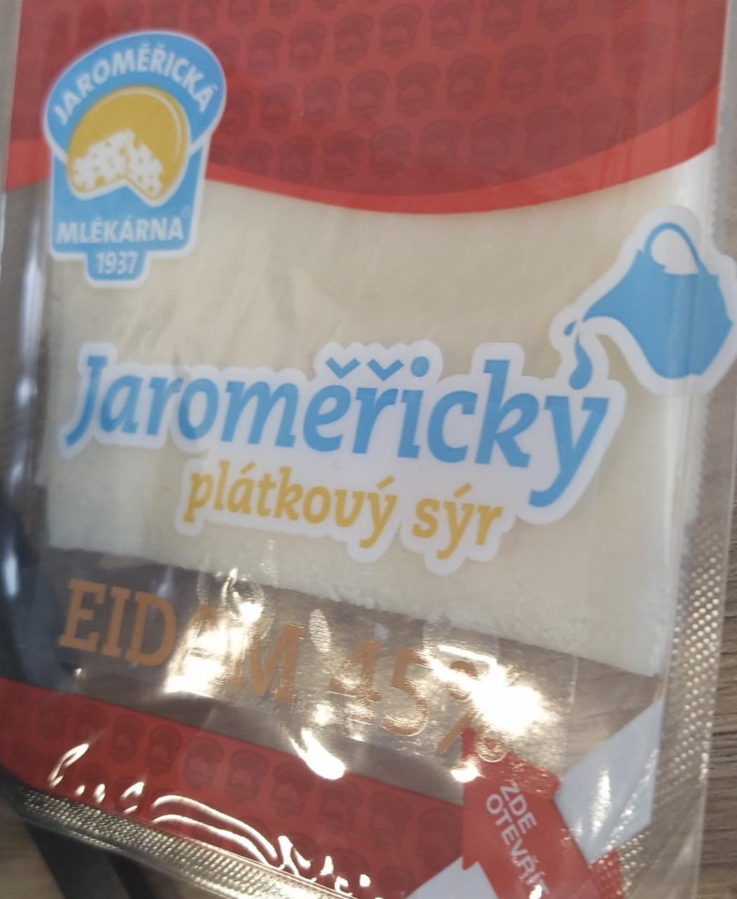 Fotografie - Jaroměřický plátkový sýr Eidam 45% Jaroměřická mlékárna