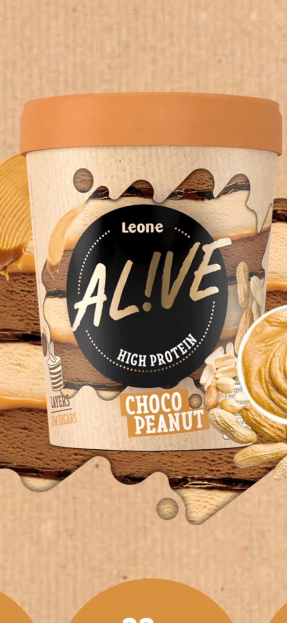 Fotografie - Al!ve Ice Cream High Protein Choco Peanut Leone