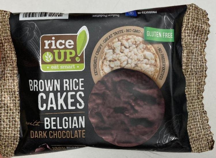 Fotografie - Brown Rice Cakes With Belgian Dark Chocolate Rice Up!