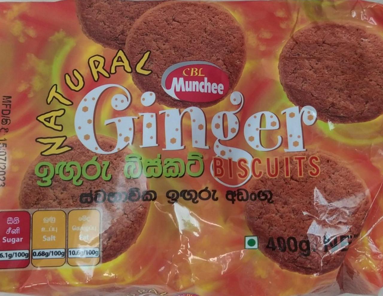 Fotografie - Natural Ginger biscuits CBL Munchee