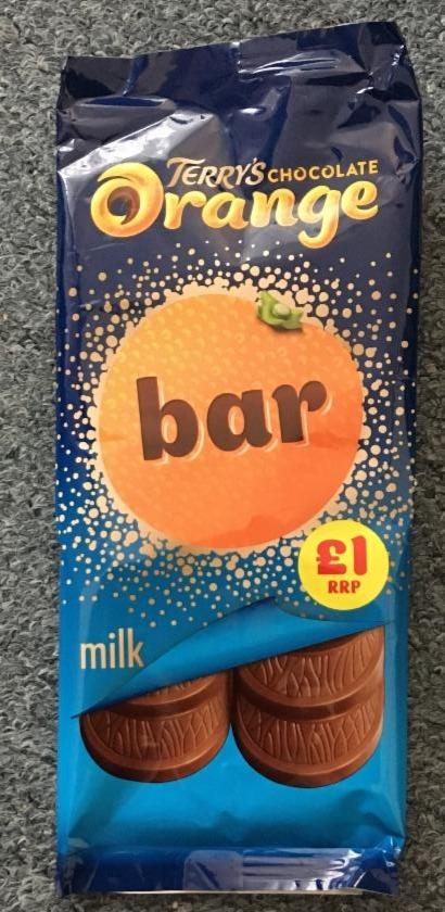 Fotografie - Chocolate Orange Bar Milk Terry’s