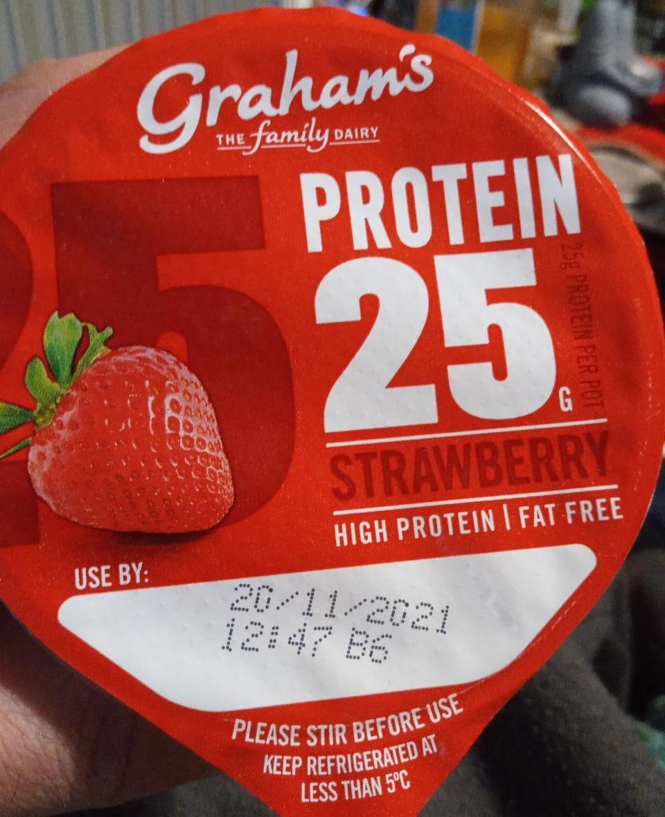 Fotografie - Protein 25g Strawberry Graham's The Family Dairy