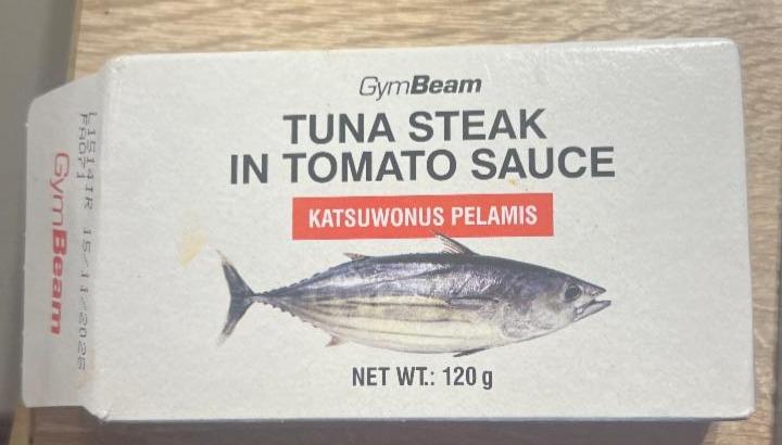 Fotografie - Tuna steak in tomato sauce GymBeam