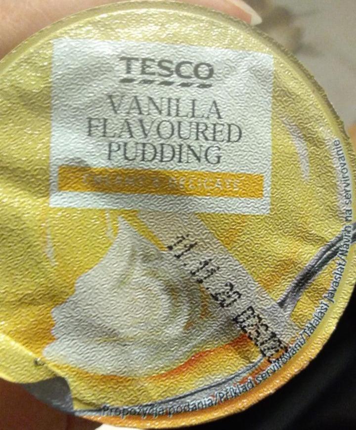 Fotografie - Vanilla flavoured pudding Tesco