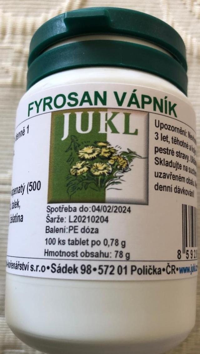 Fotografie - Fyrosan Vápník Jukl