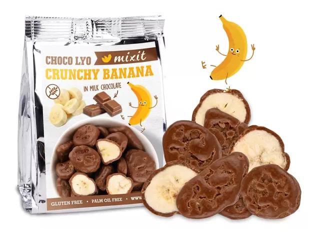 Fotografie - Choco Lyo Crunchy Banana in Milk Chocolate Mixit