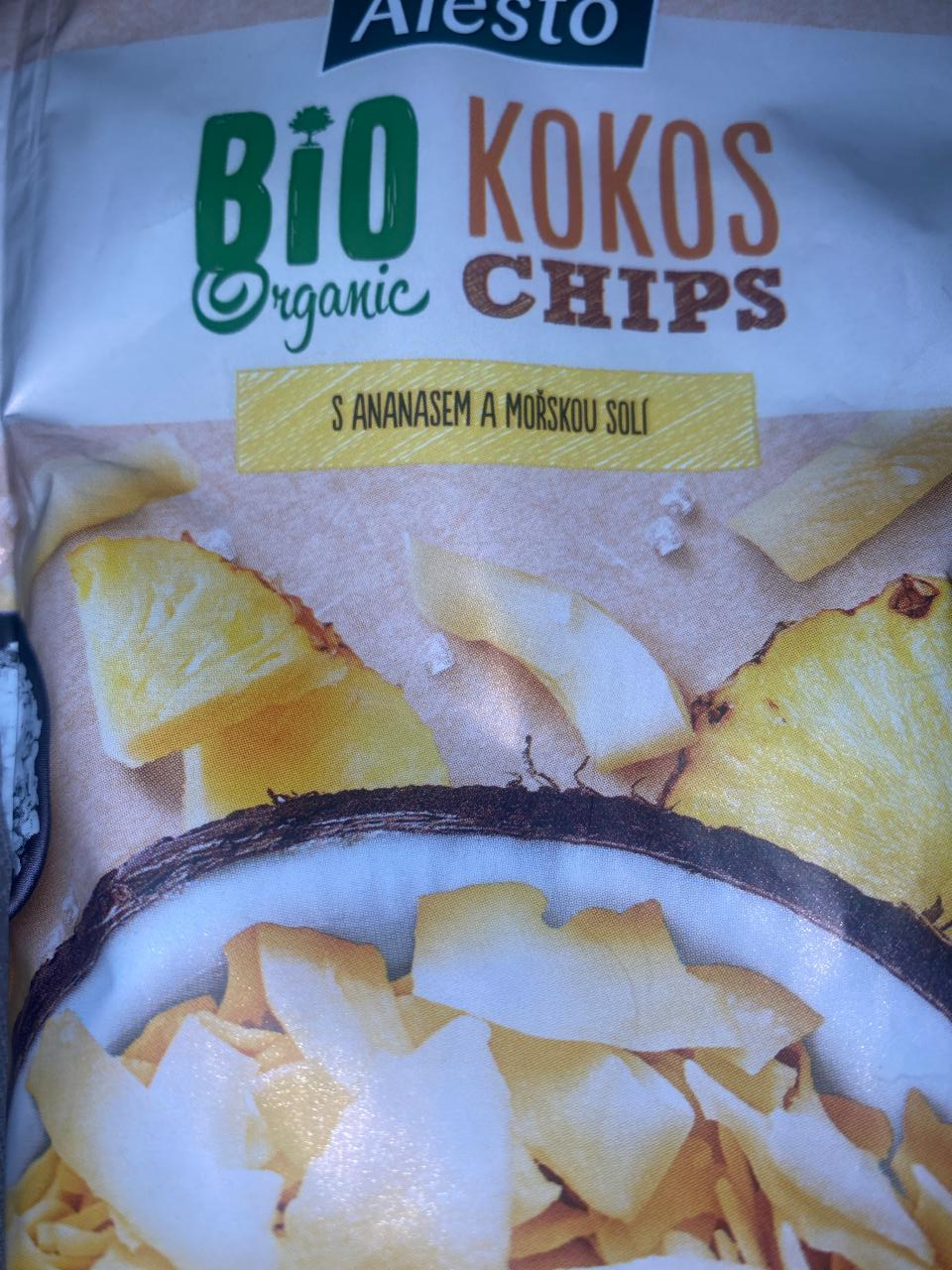 Fotografie - Bio Organic Kokos Chips s ananasem a mořskou solí Alesto