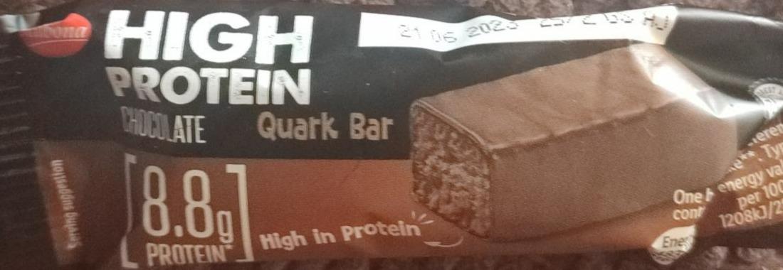 Fotografie - High protein Quark bar Chocolate Milbona