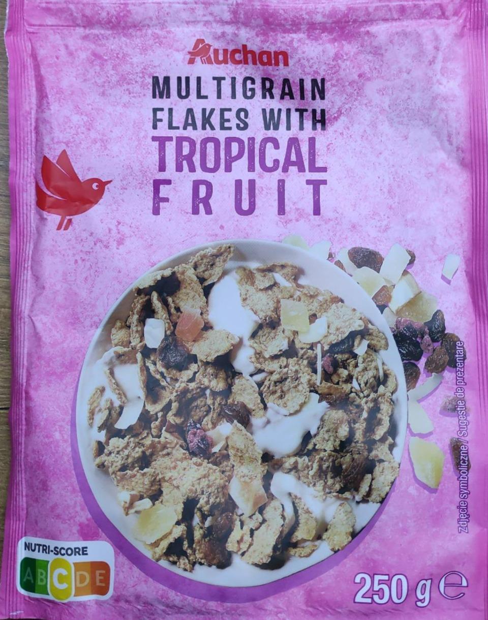 Fotografie - Multigrain flakes with tropical fruit Auchan