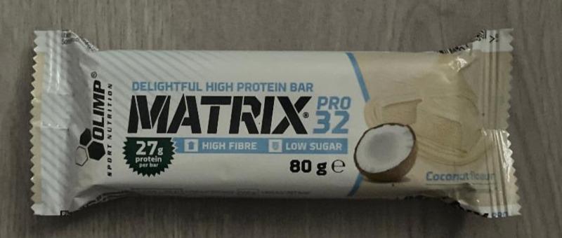 Fotografie - Matrix High Protein Bar Coconut flavour Olimp sport nutrition