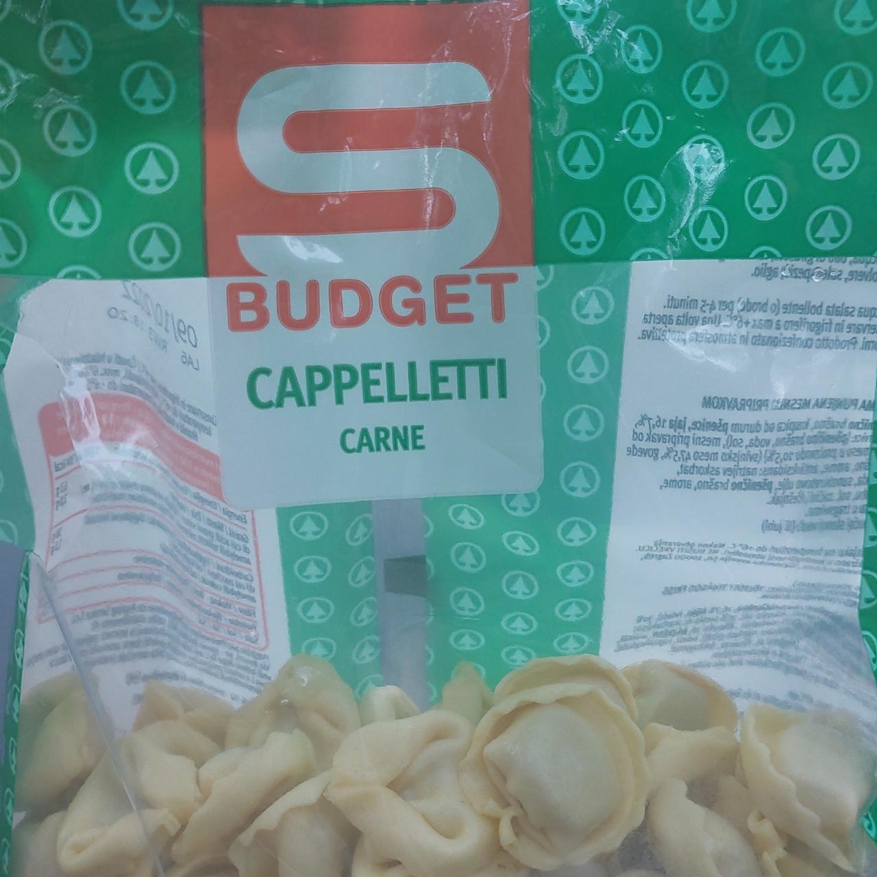 Fotografie - Cappelletti Carne S Budget