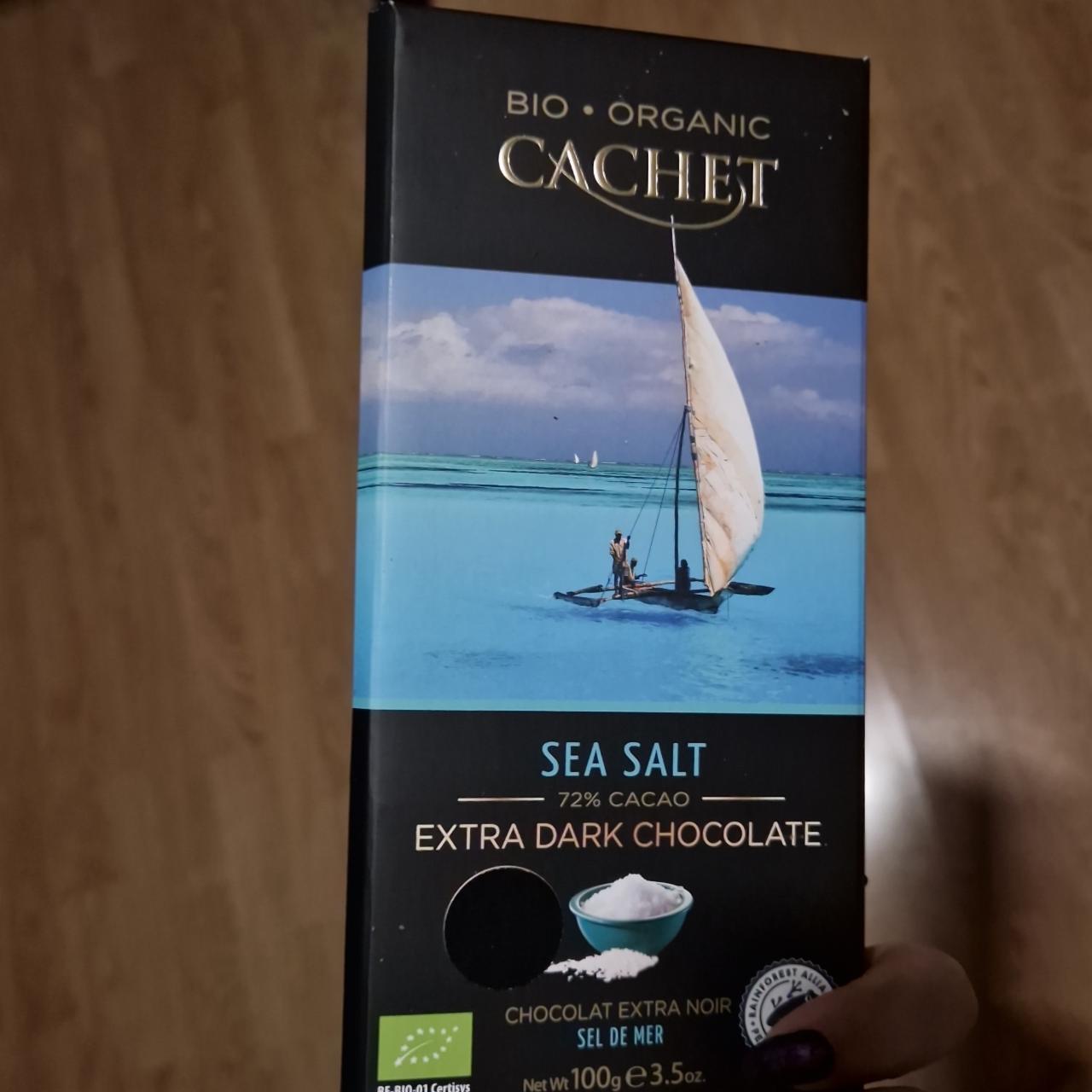 Fotografie - Cachet Sea salt 72% extra dark chocolate
