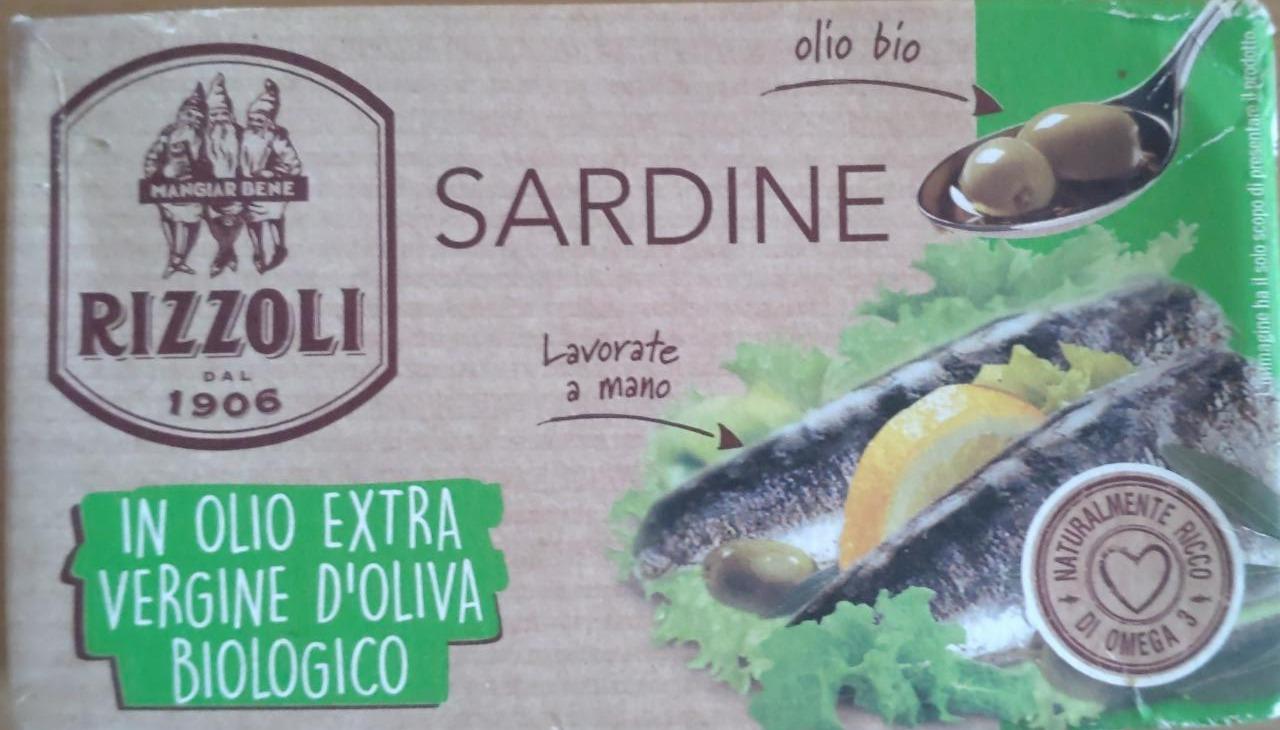 Fotografie - Sardine in olio extra vergine d'oliva biologico Rizzoli