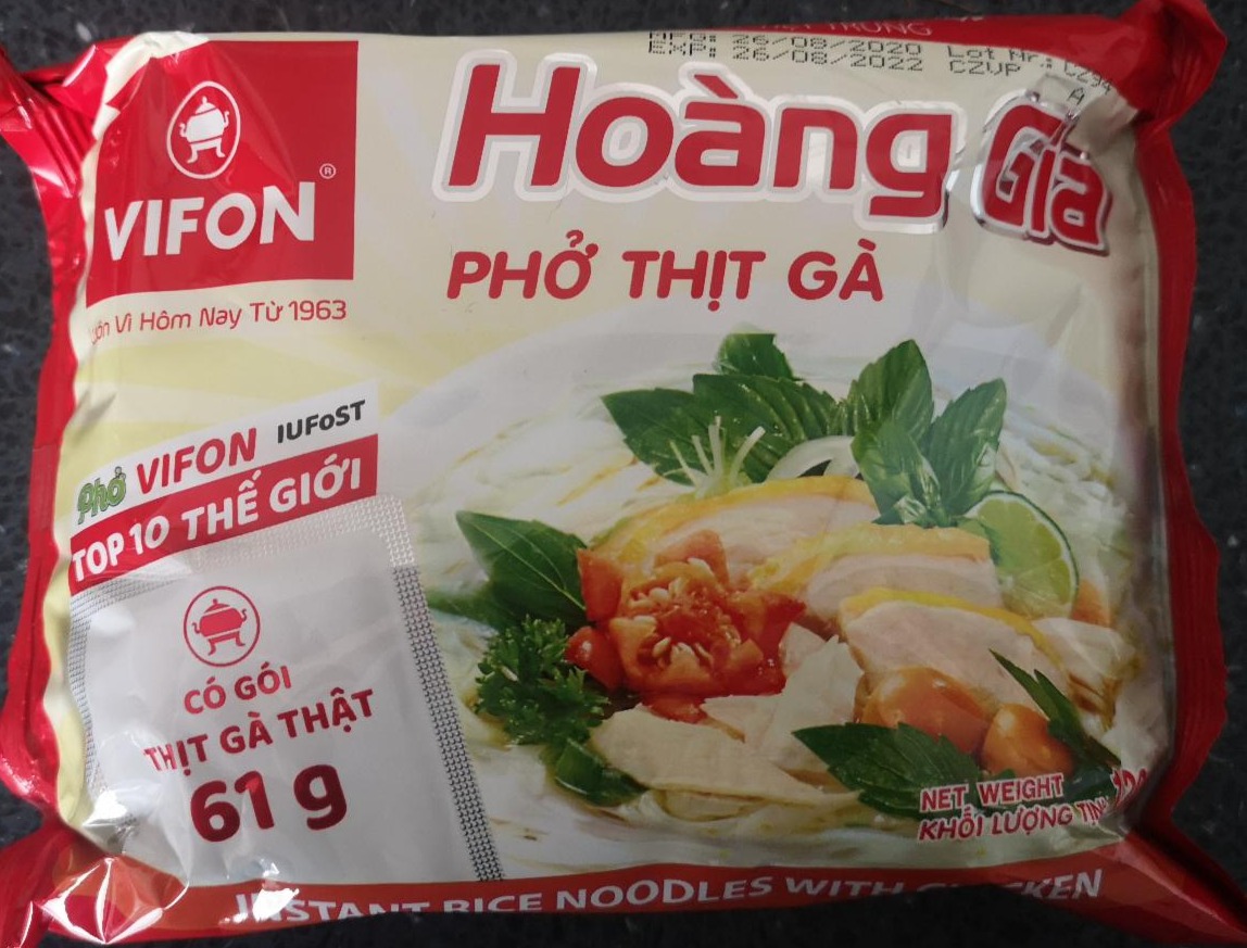Fotografie - Instantní rýžová polévka s příchutí kuřecí Hoàng Gia Vifon