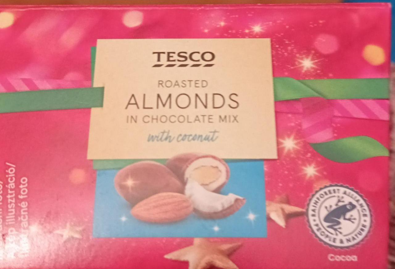 Fotografie - Roasted almonds in chocolate mix with coconut Tesco