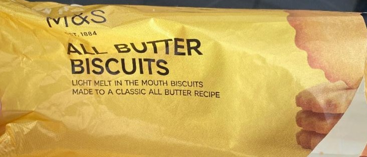 Fotografie - All butter biscuits M&S