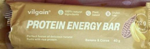Fotografie - Protein energy bar Banana & Cocoa Vilgain