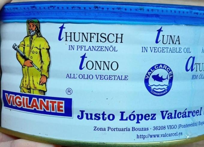 Fotografie - Tuna in vegetable oil Vigilante