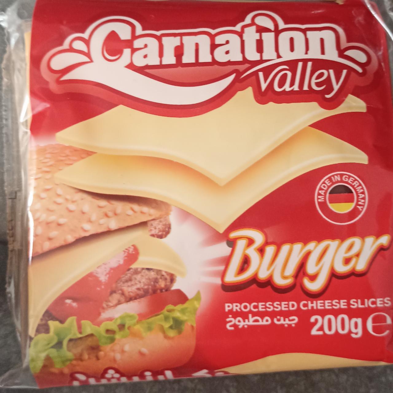 Fotografie - Burger processed cheese slices Carnation Valley