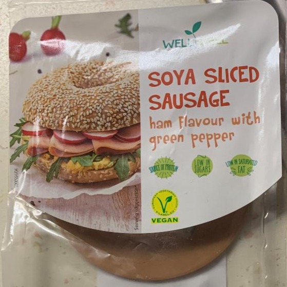 Fotografie - Soya Sliced Sausage Ham Flavour with Green Pepper Well Wel