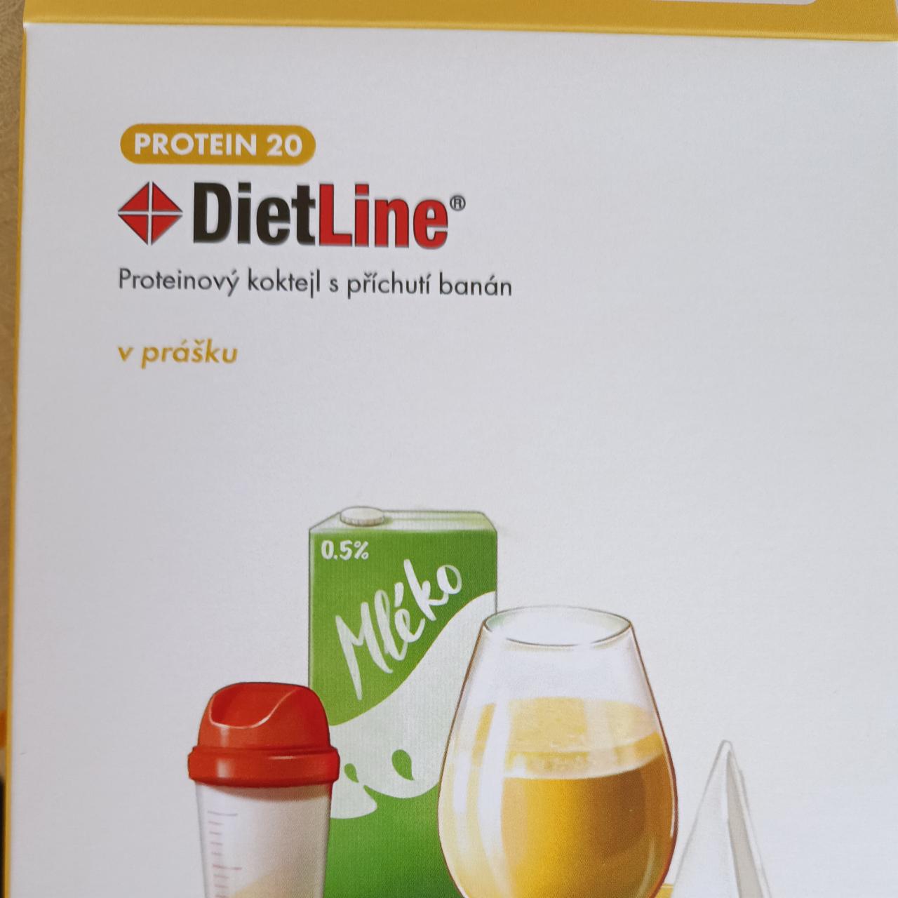 Fotografie - Protein 20 Koktejl banán DietLine