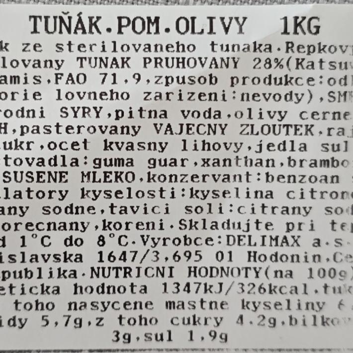Fotografie - Tuňáková pomazánka s olivami Delimax