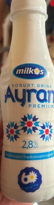 Fotografie - Ayran Premium Yogurt drink Milkos