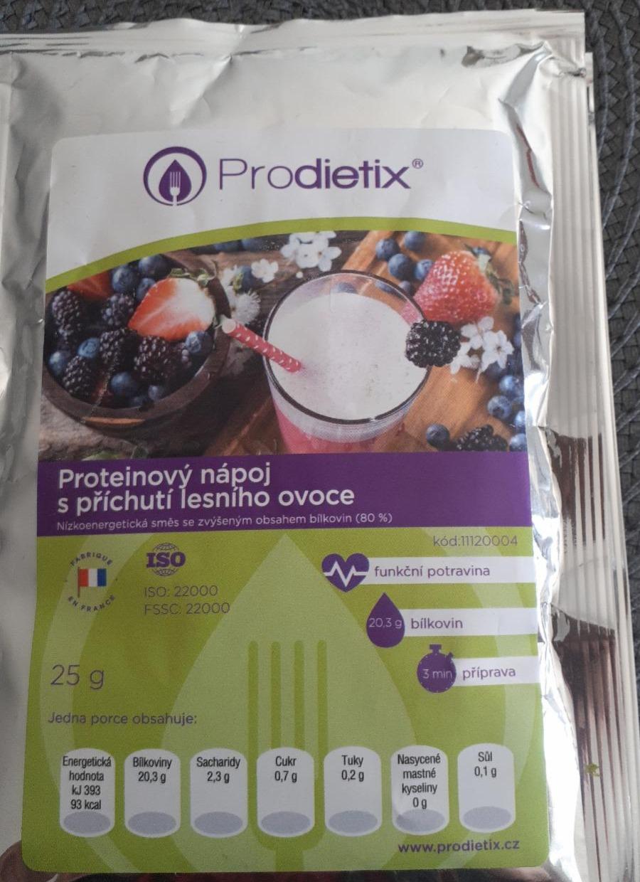 Fotografie - proteinový nápoj s příchutí lesního ovoce Prodietix