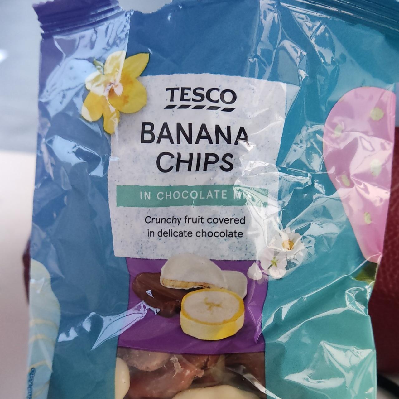 Fotografie - Banana chips in chocolate mix Tesco