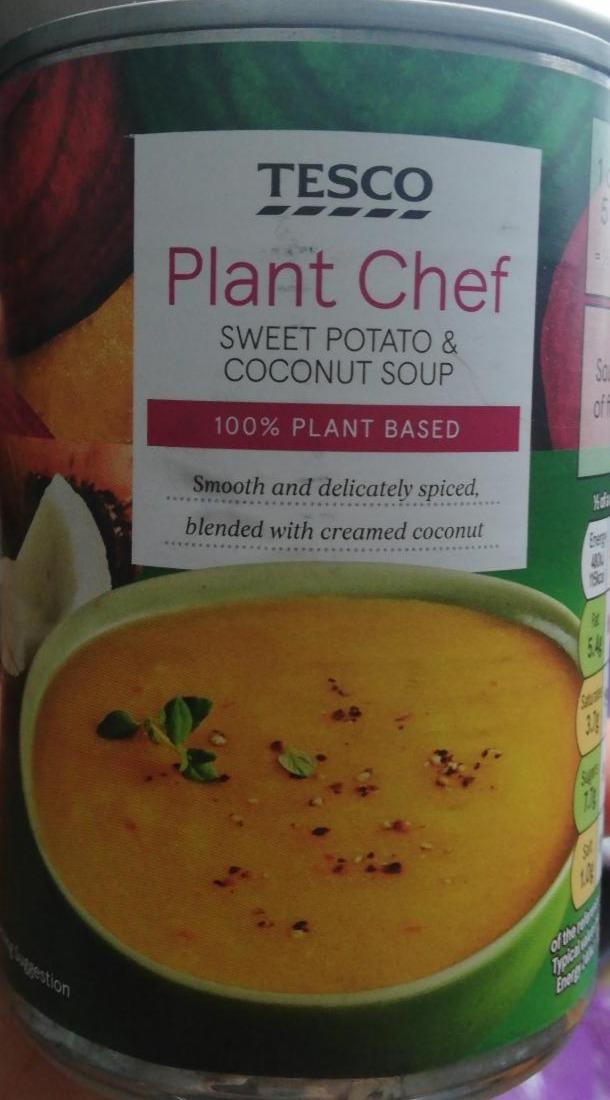 Fotografie - Planz Chef sweet potato & coconut soup Tesco