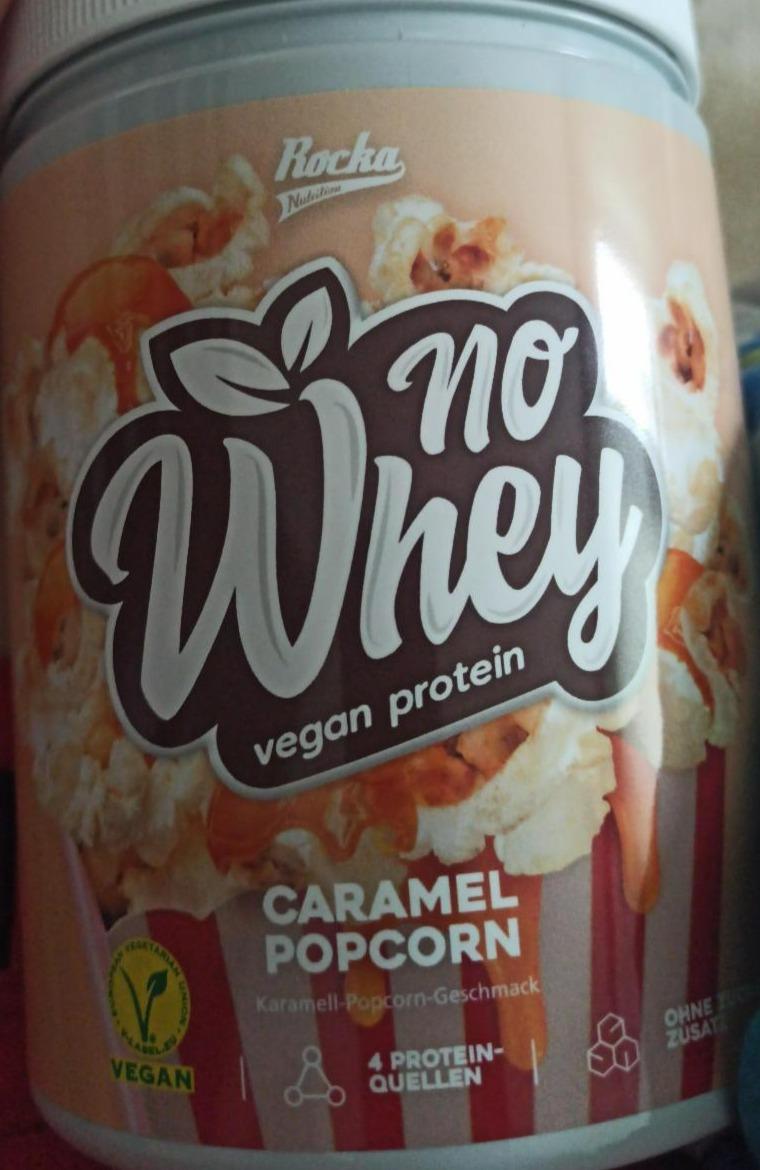 Fotografie - No whey vegan protein Caramel popcorn Rocka nutrition