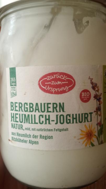 Fotografie - Bergbauern Heumilch-Joghurt Natur - Zurück zum Ursprung