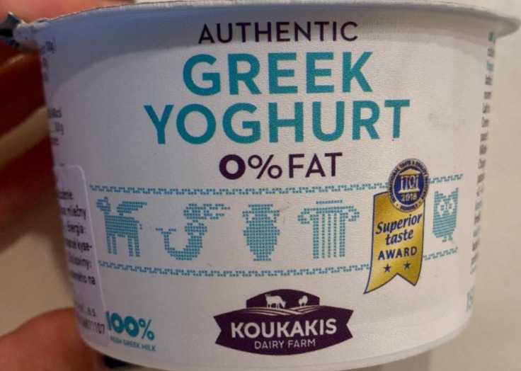 Fotografie - Greek yoghurt 0% fat Koukakis