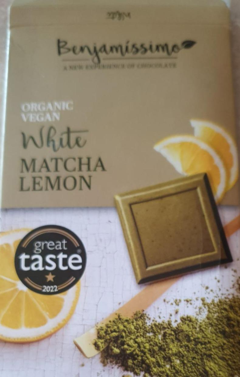 Fotografie - Organic Vegan White Matcha Lemon Benjamíssimo