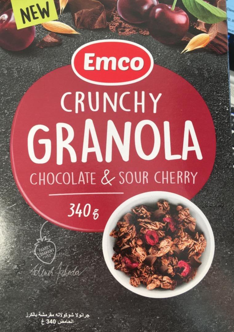 Fotografie - Crunchy Granola Chocolate & Sour cherry Emco