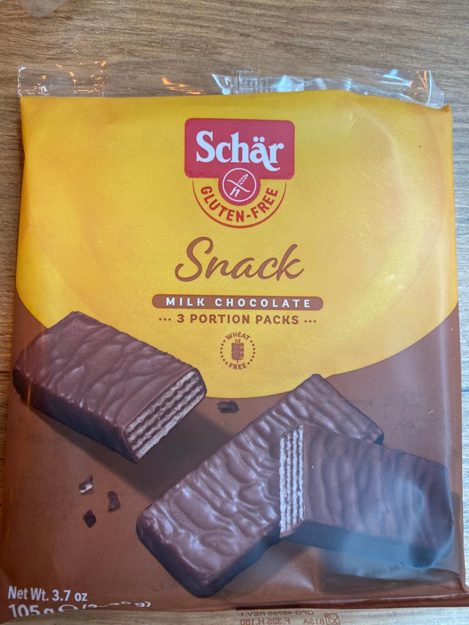 Fotografie - Snack Milk Chocolate Gluten Free Schär