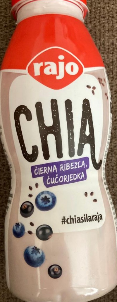 Fotografie - Rajo Chia jogurtový nápoj čierna ríbezla, čučoriedka