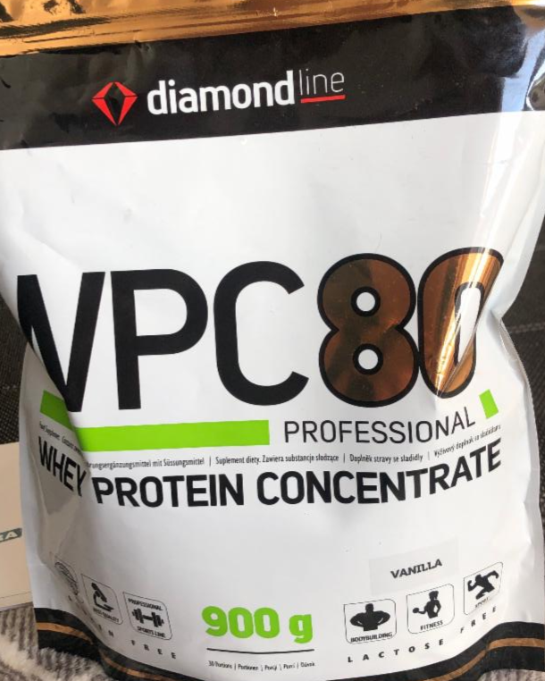 Fotografie - WPC80 professional whey protein concentrate vanilla Diamondline