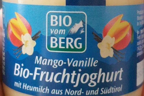 Fotografie - Mango-Vanille Bio-Fruchtjoghurt Bio vom Berg